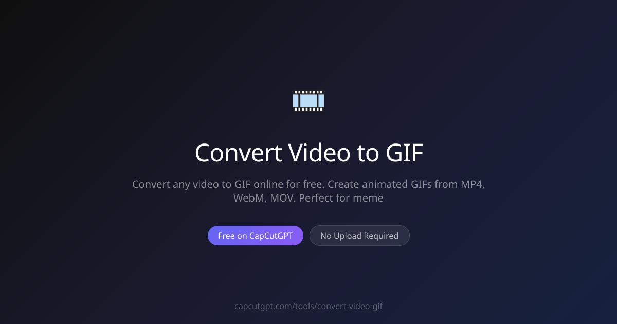 Convert Video to GIF Online - Make GIFs Free | CapCutGPT